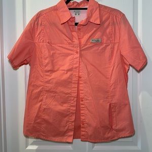 Colombia short sleeve button down fishing top